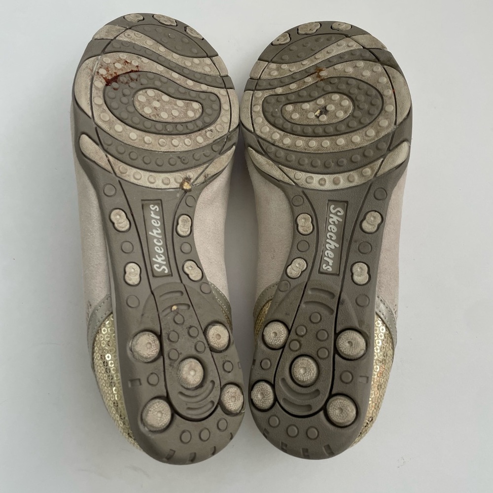Skechers Gold and Cream Women's Flats - Picture 6 of 7